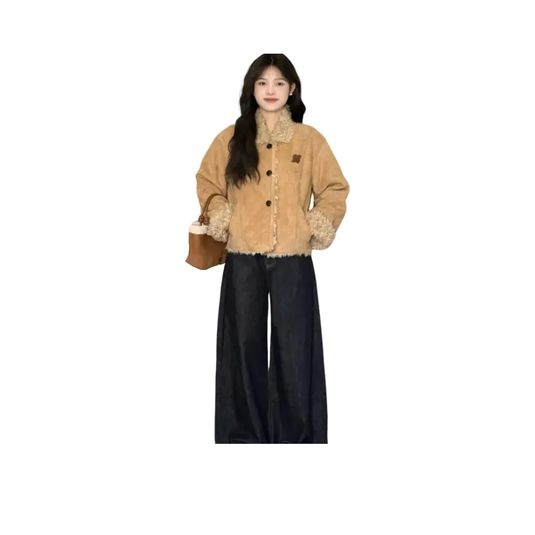 SIXUSICHOU Cropped Coat Women's