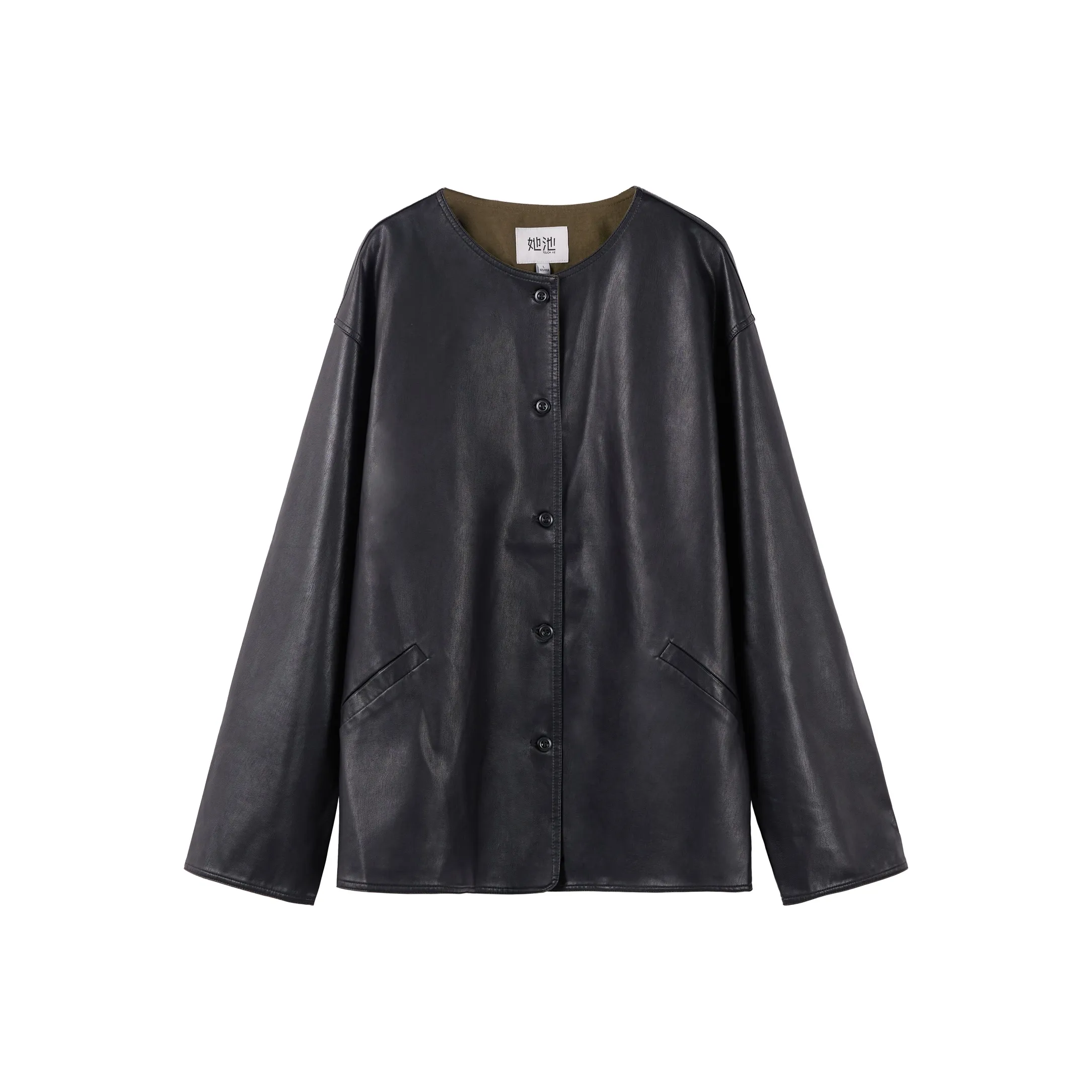 TOUCH Черный Женские Кожаные куртки