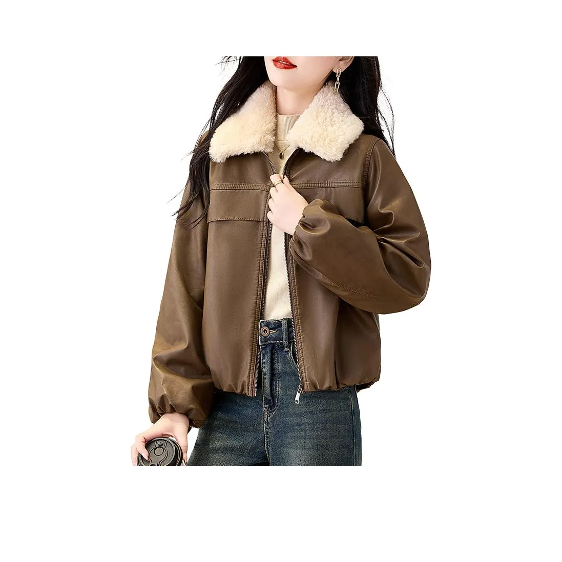 Куртка из кожи Kangaroo женская