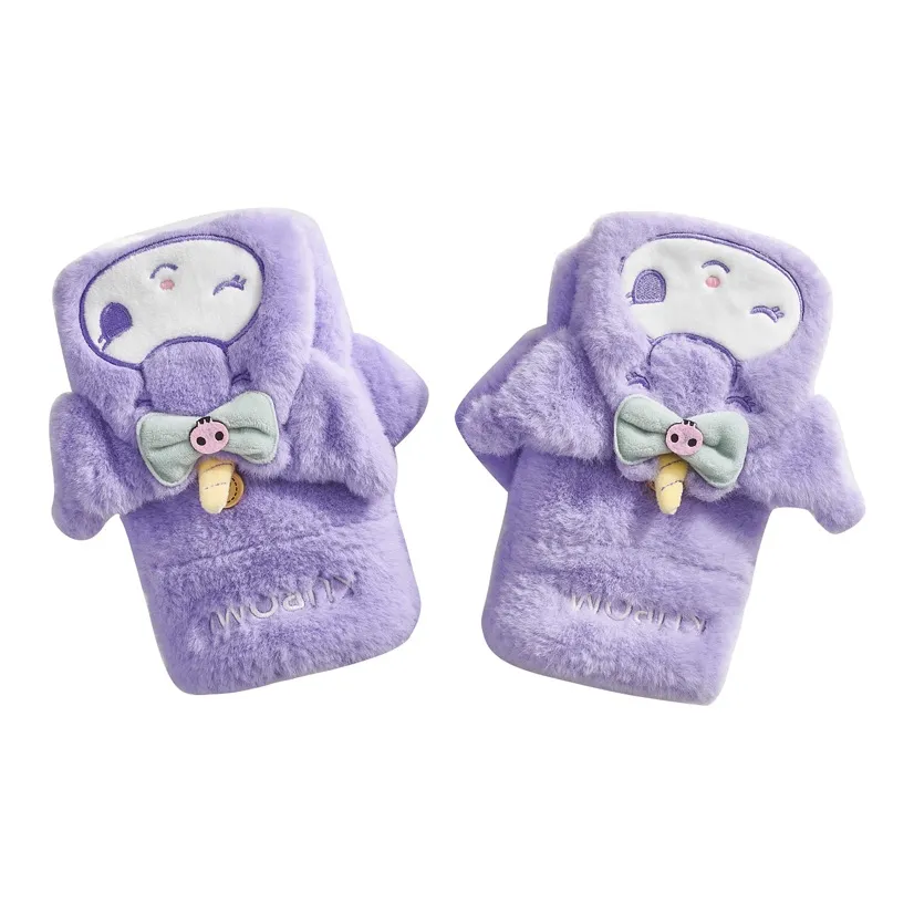 Санрио Куроми Полиэстер Трикотаж Перчатки Женские