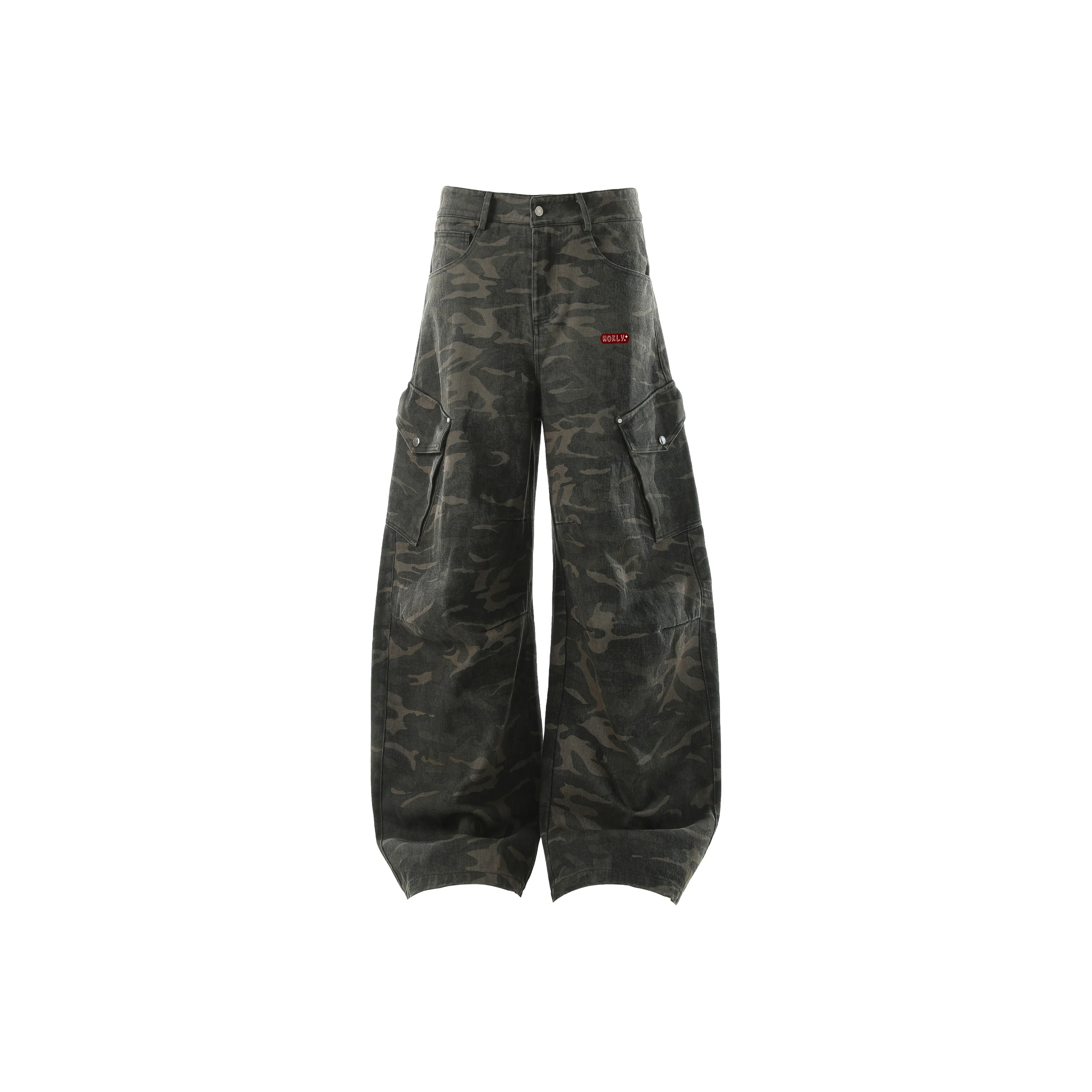 HOKLV Камуфляж С подарками Съемная застежка-булавка Унисекс Джинсы