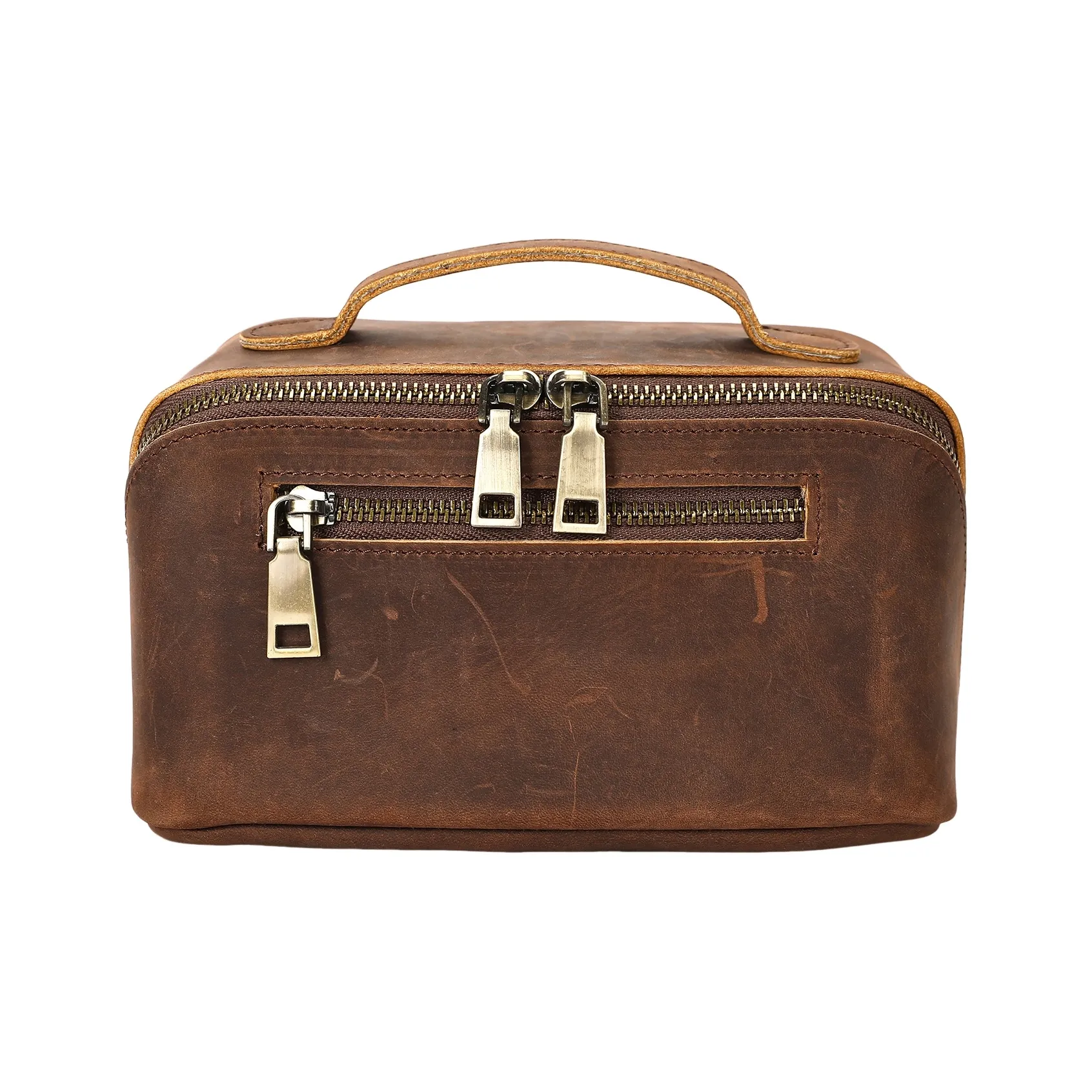 TRAILSGEAR Коровья кожа Путешествие Мешок для хранения Унисекс Кофе