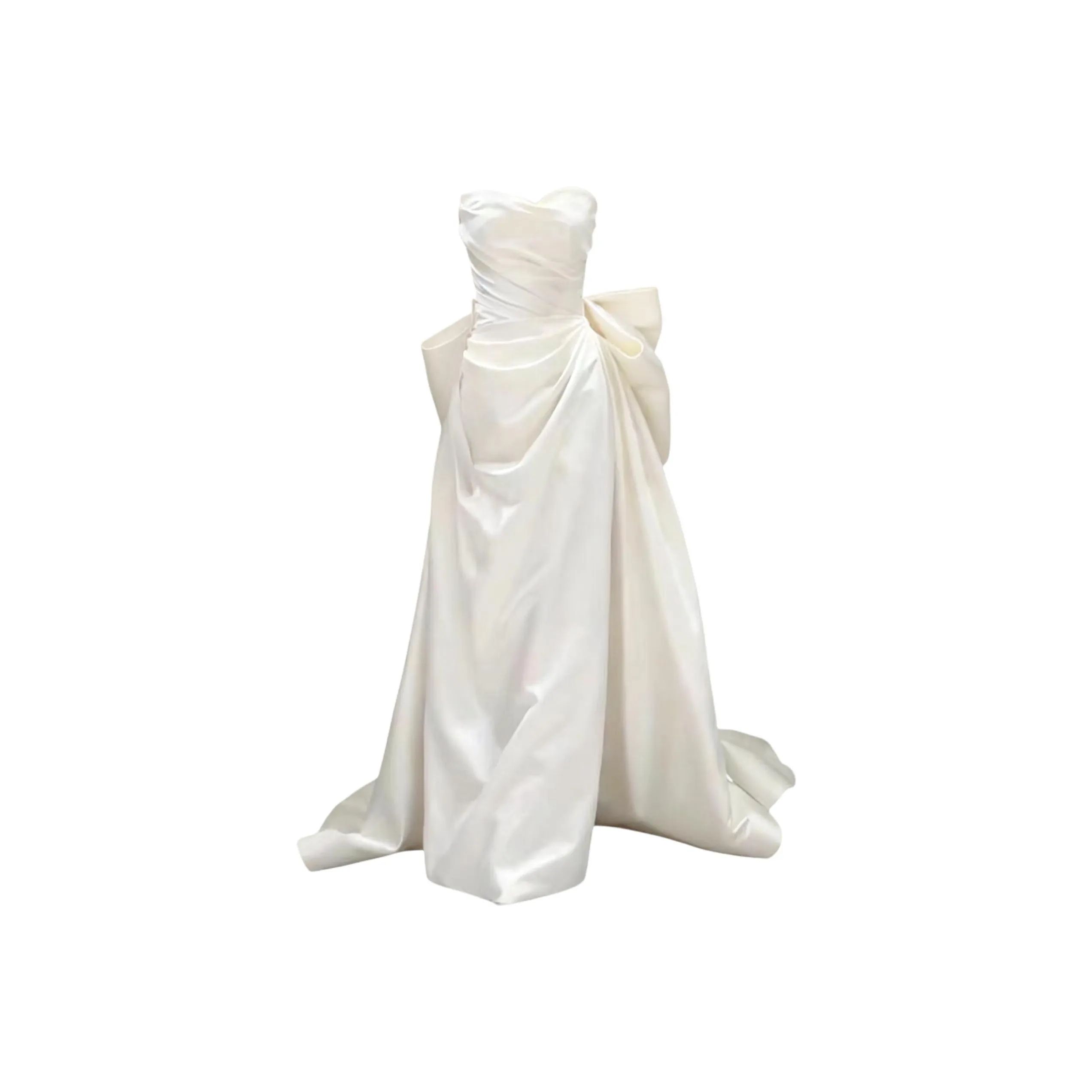 DITB Белые Женские Платья без Рукавов