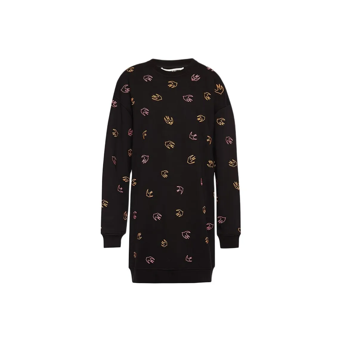 McQ Alexander McQueen Черные Женские Длинные Платья с Длинными Рукавами