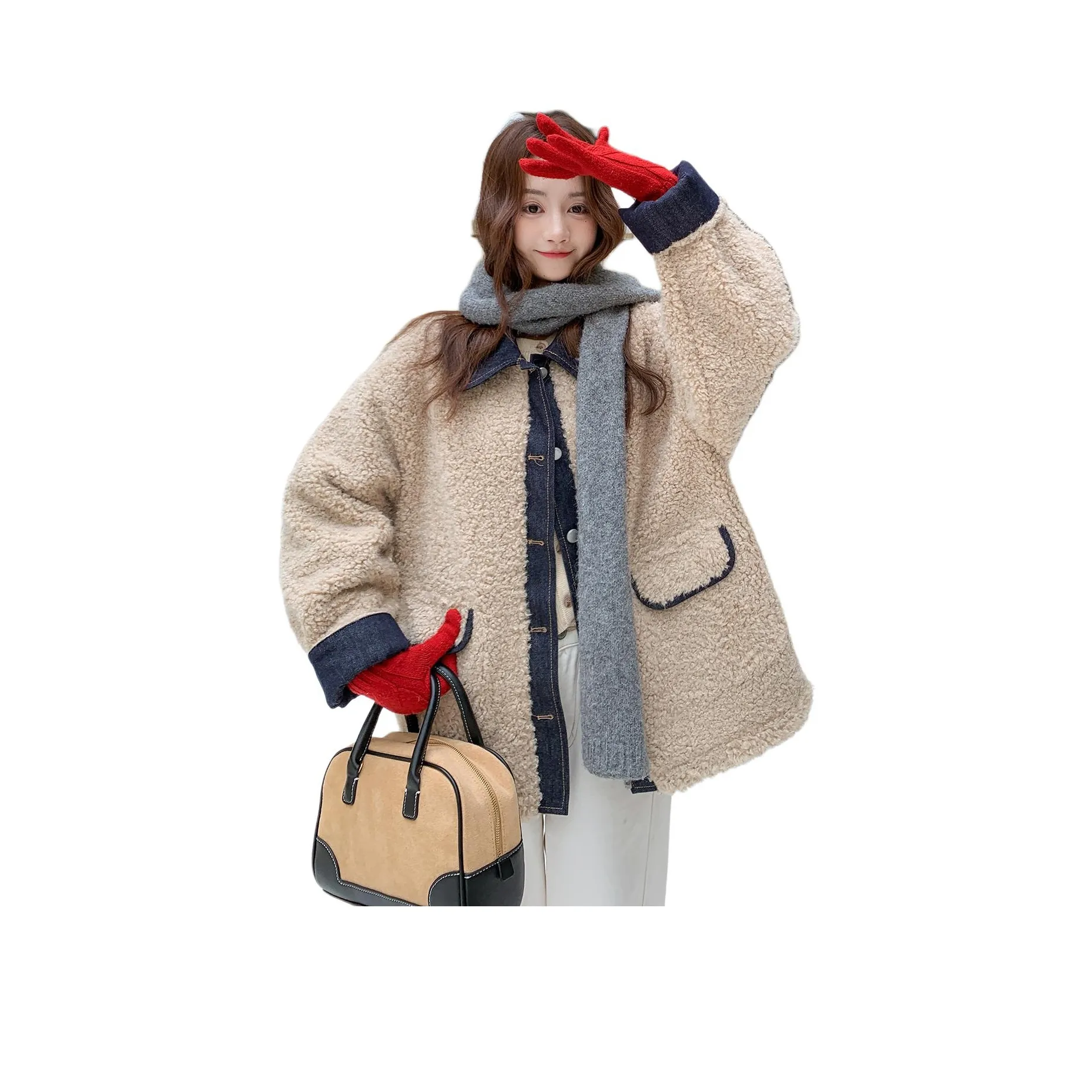 MEXICAN Бархат Feel Пальто Женское