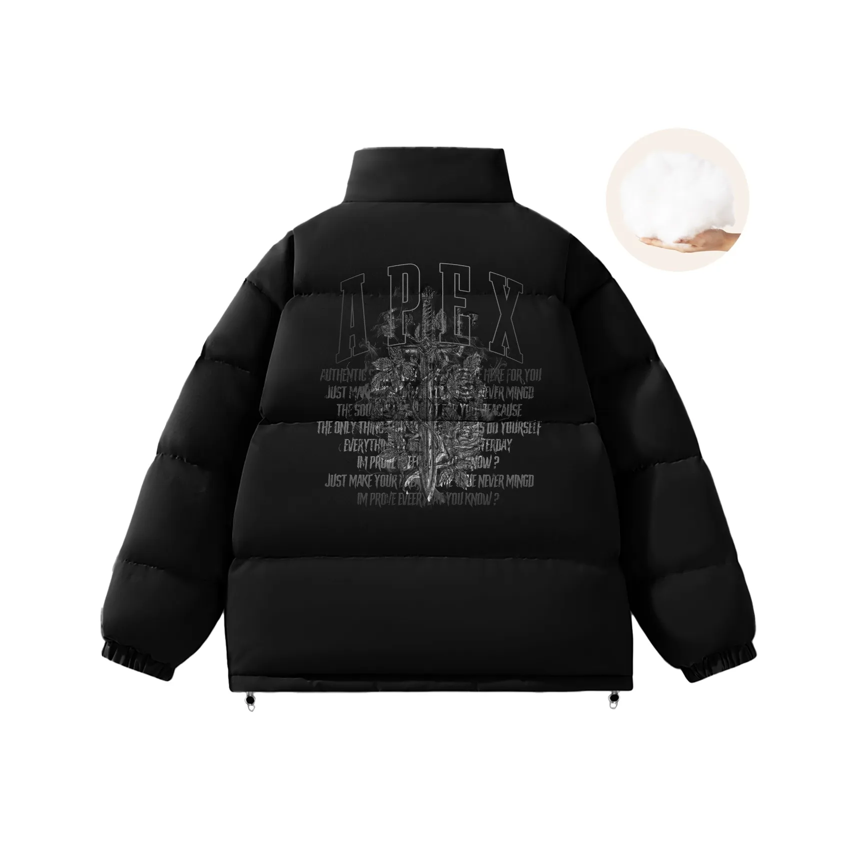 MUSCLETECH Хлопковый пуховик унисекс