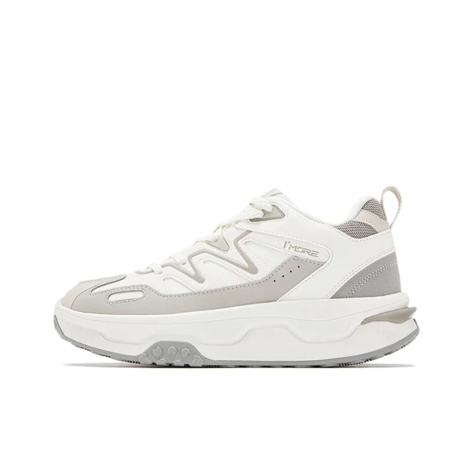 361° Peach Crisp Устойчивый к истиранию Термический Противоскользящий Низкий Топ Повседневная обувь Женская Белый Серый