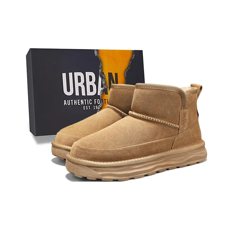 URBAN AUTHENTIC Теплоизоляционное покрытие устойчивое к истиранию противоскользящее ботинки для снега 11,5 см мужские