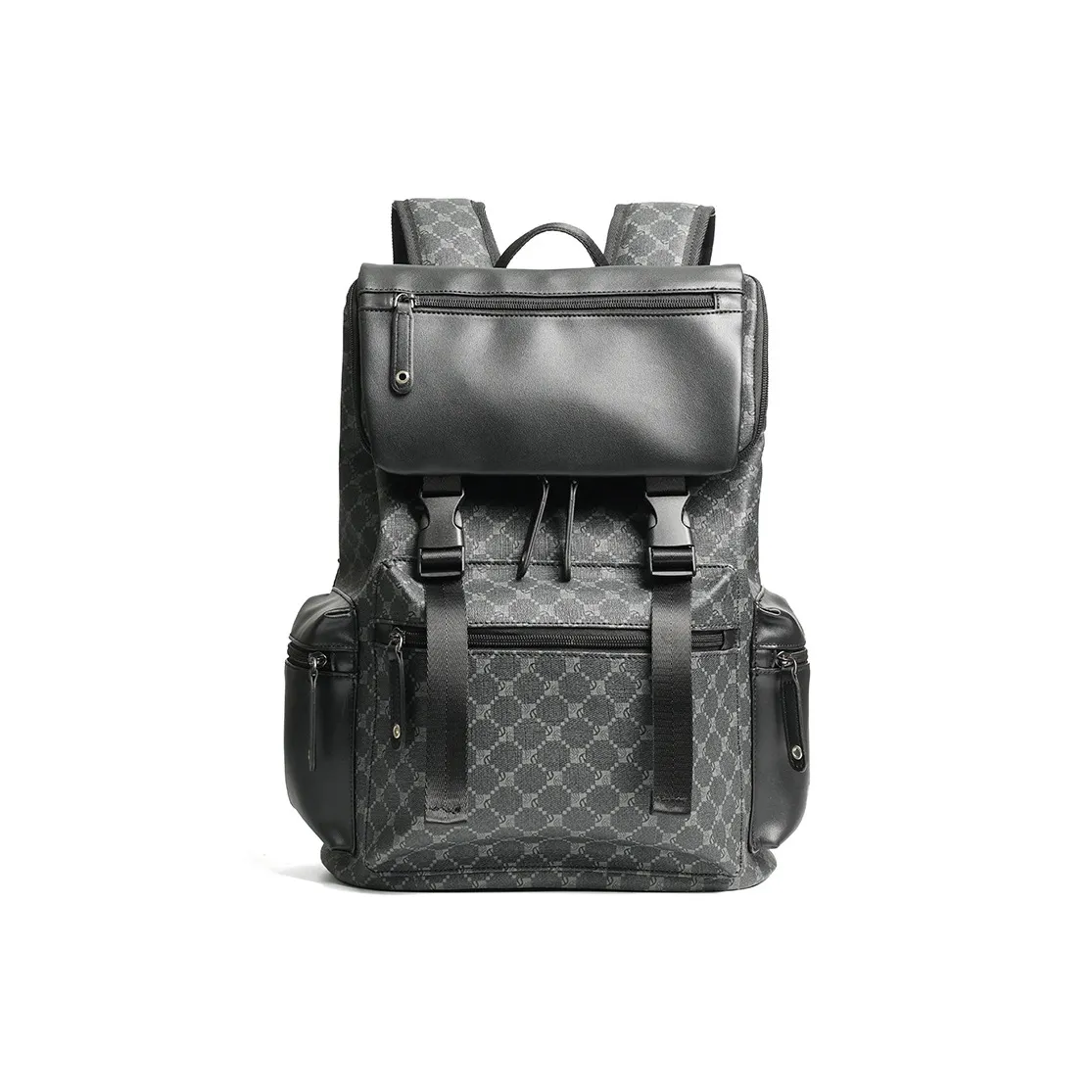 KONADCT Синтетическая кожа Рюкзак Стандартный Унисекс Узор Черный