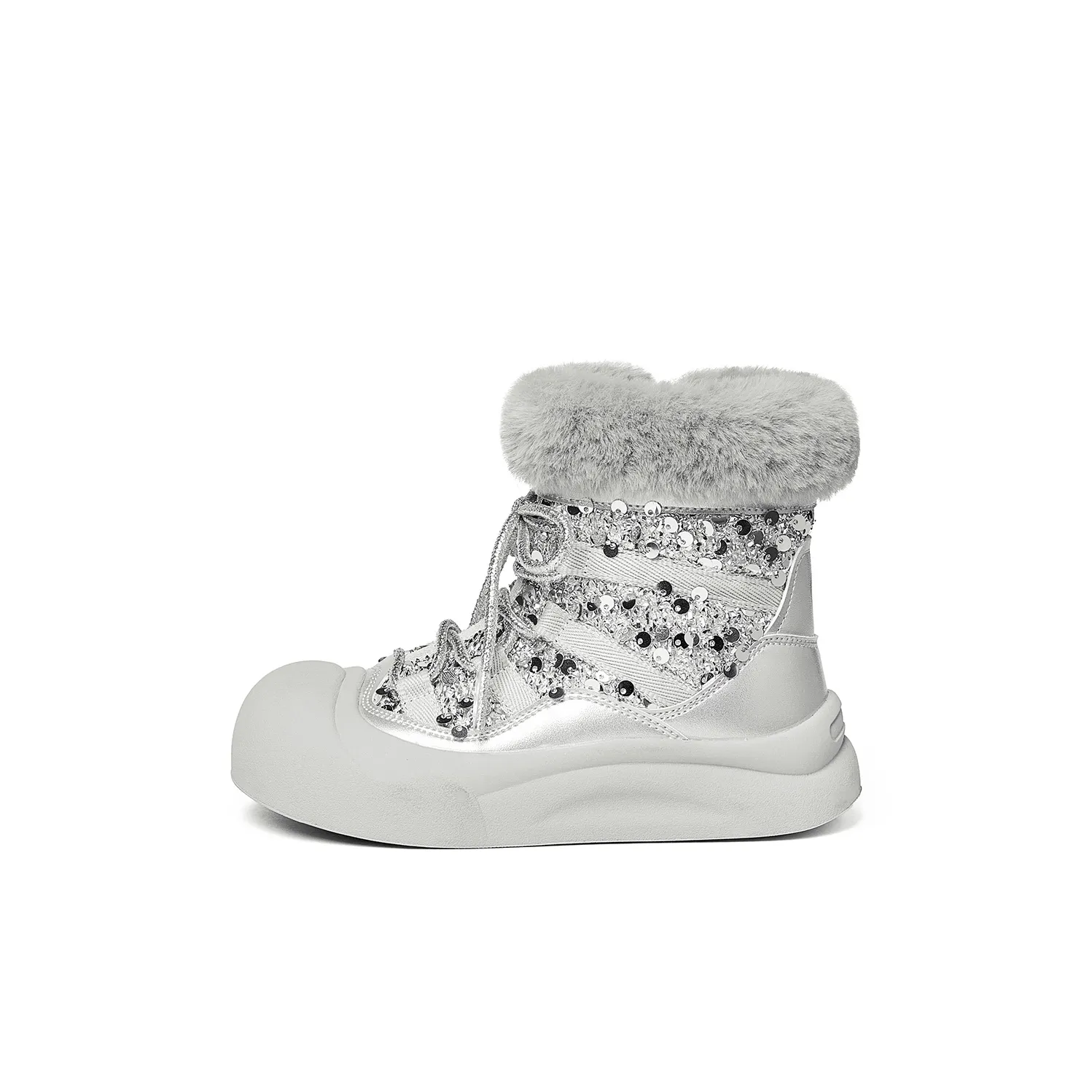 Snoffy Искрящиеся Сноубутсы с флисовой подкладкой с отскоком дышащие теплоизолированные детские