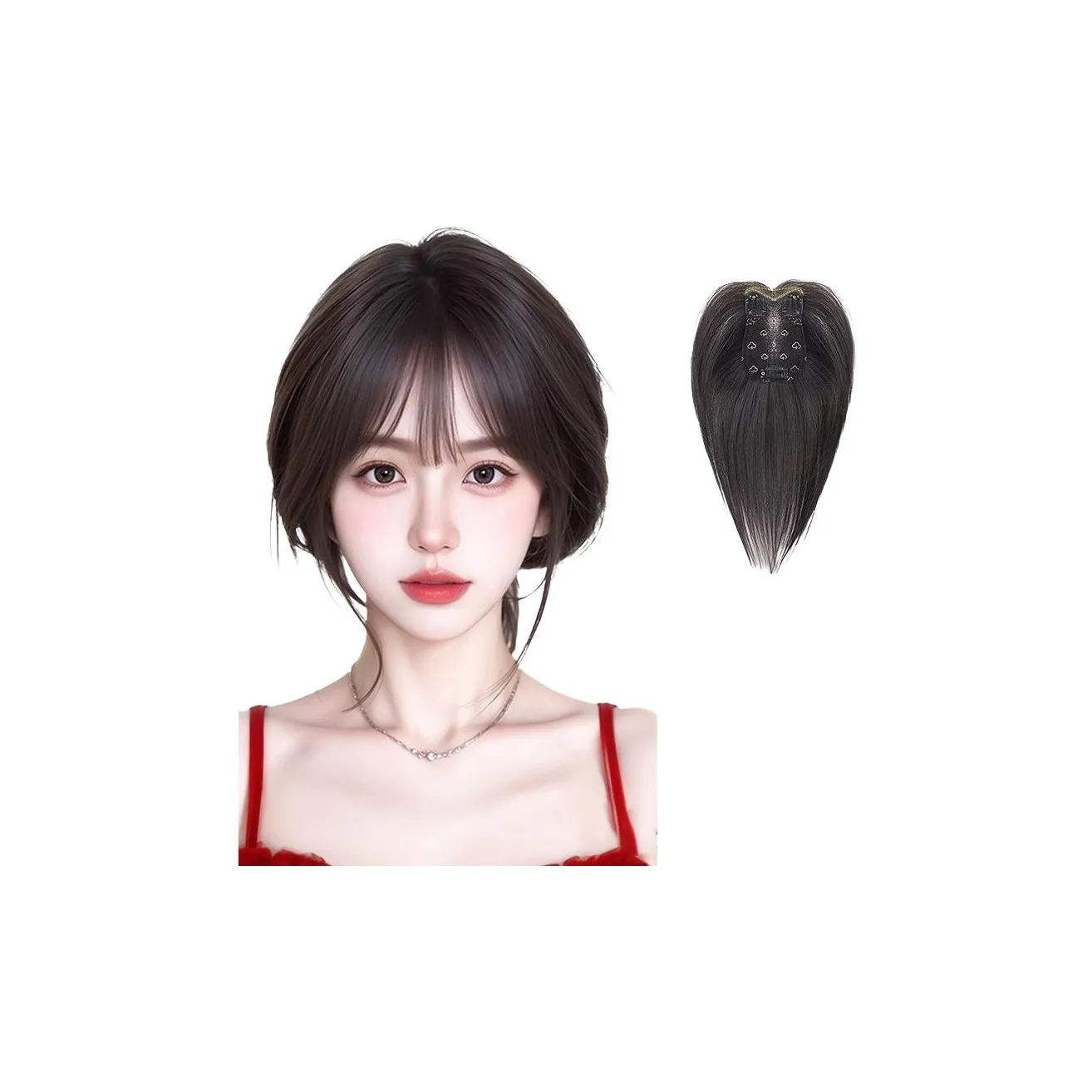 WANWANFENG Французские наполнители для волос парики для женских человеческих волос