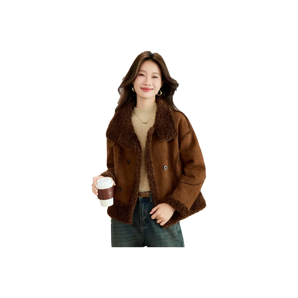 Kangaroo Бархат Feel Пальто Женское