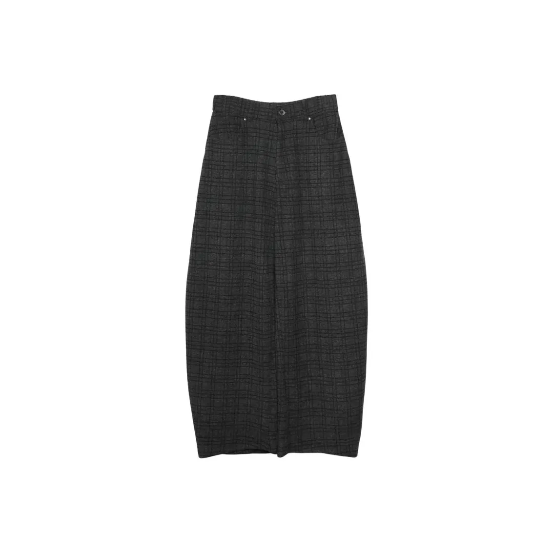 RAYSHOW Gray Plaid Men's Casual Pants RAYSHOW Серый Клетка Мужские Повседневные Брюки