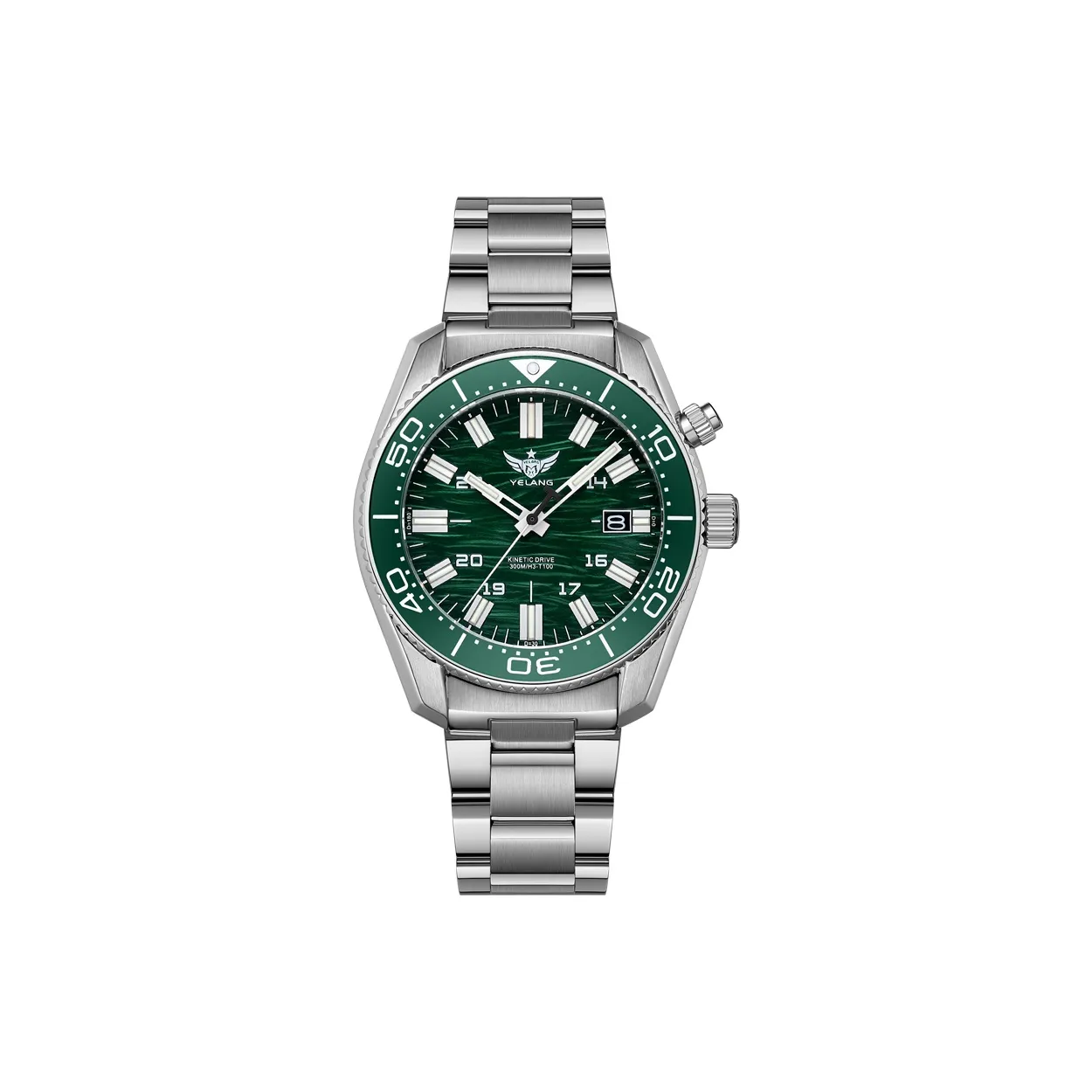 YELANG KINETIC Кварцевый механизм ремешок из нержавеющей стали мужские часы многоцветный циферблат