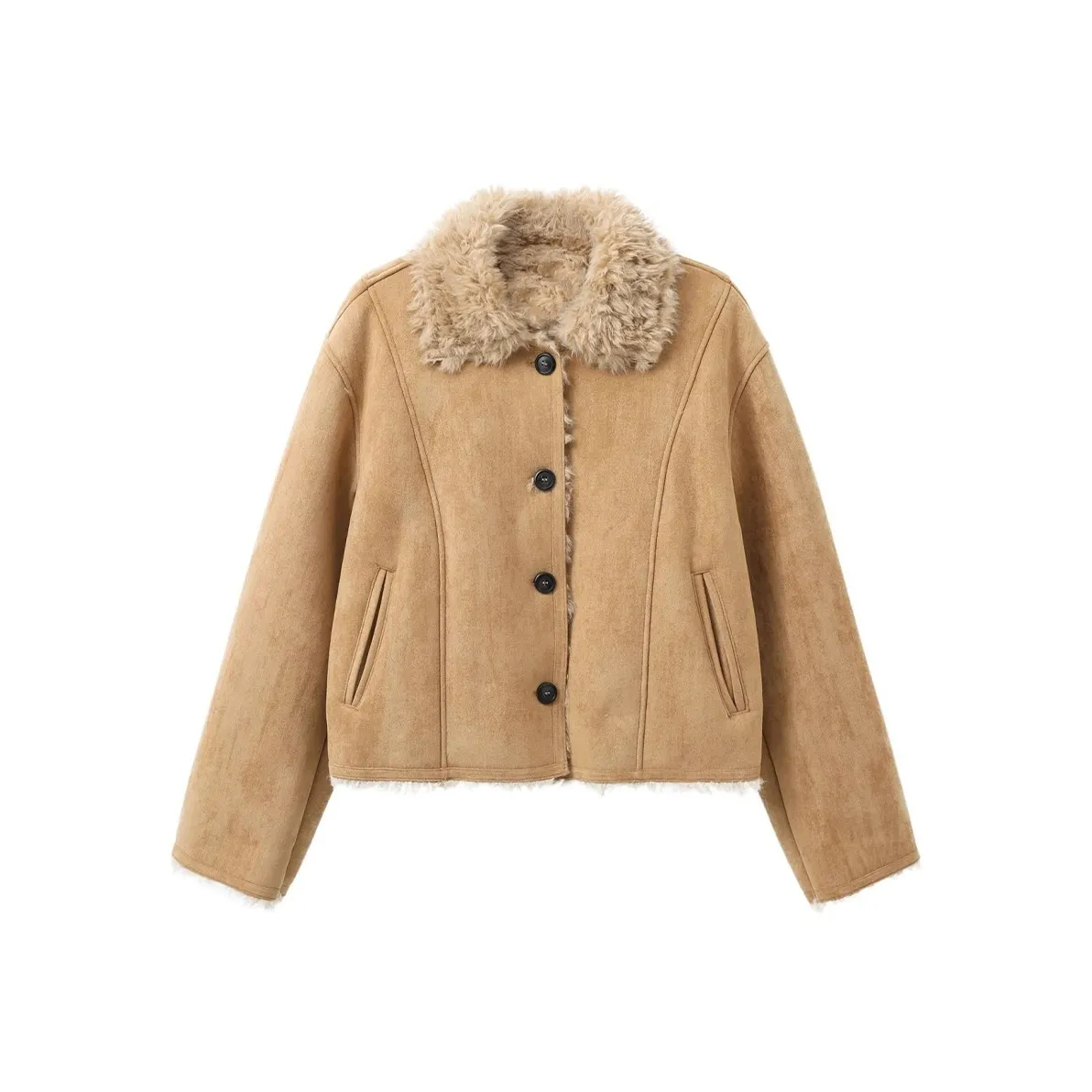 STARFEI Вельвет Feel Пальто Женское