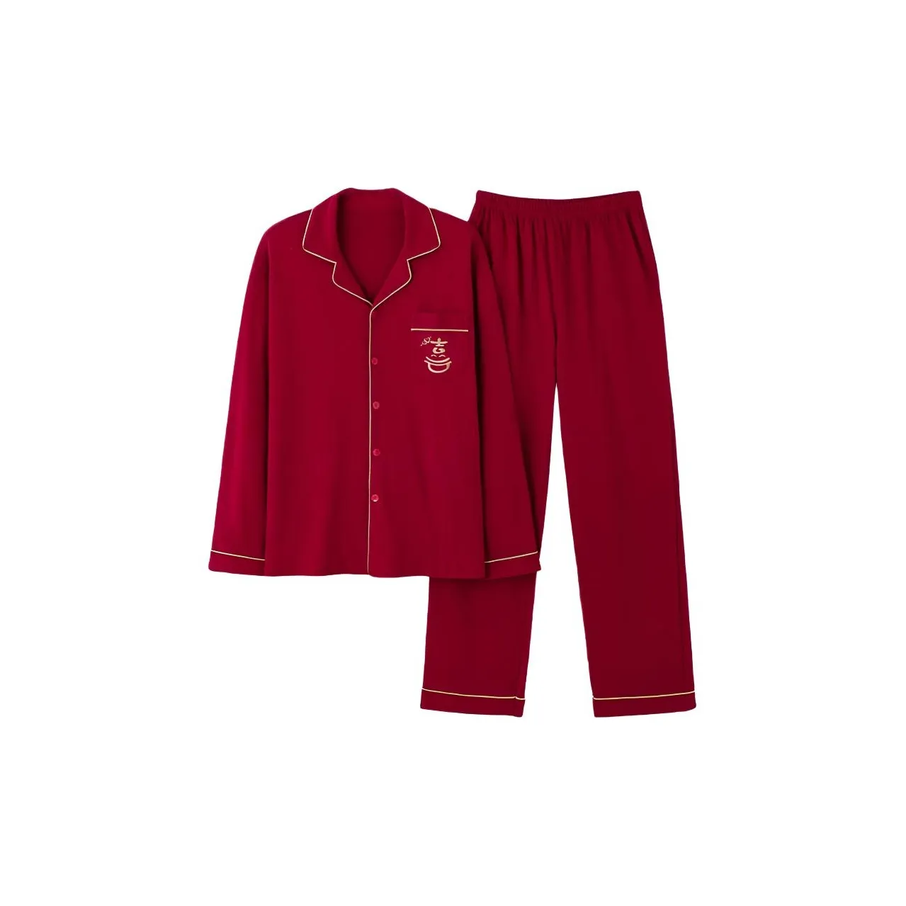 Lanza [1 Комплект одежды] Красный Мужской Пижамный комплект