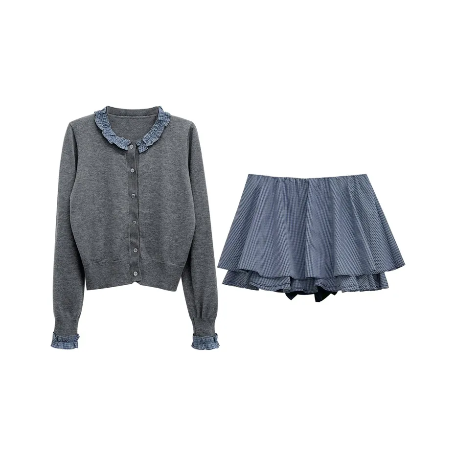 MIMIZI Серый Женские Комплекты с Юбкой