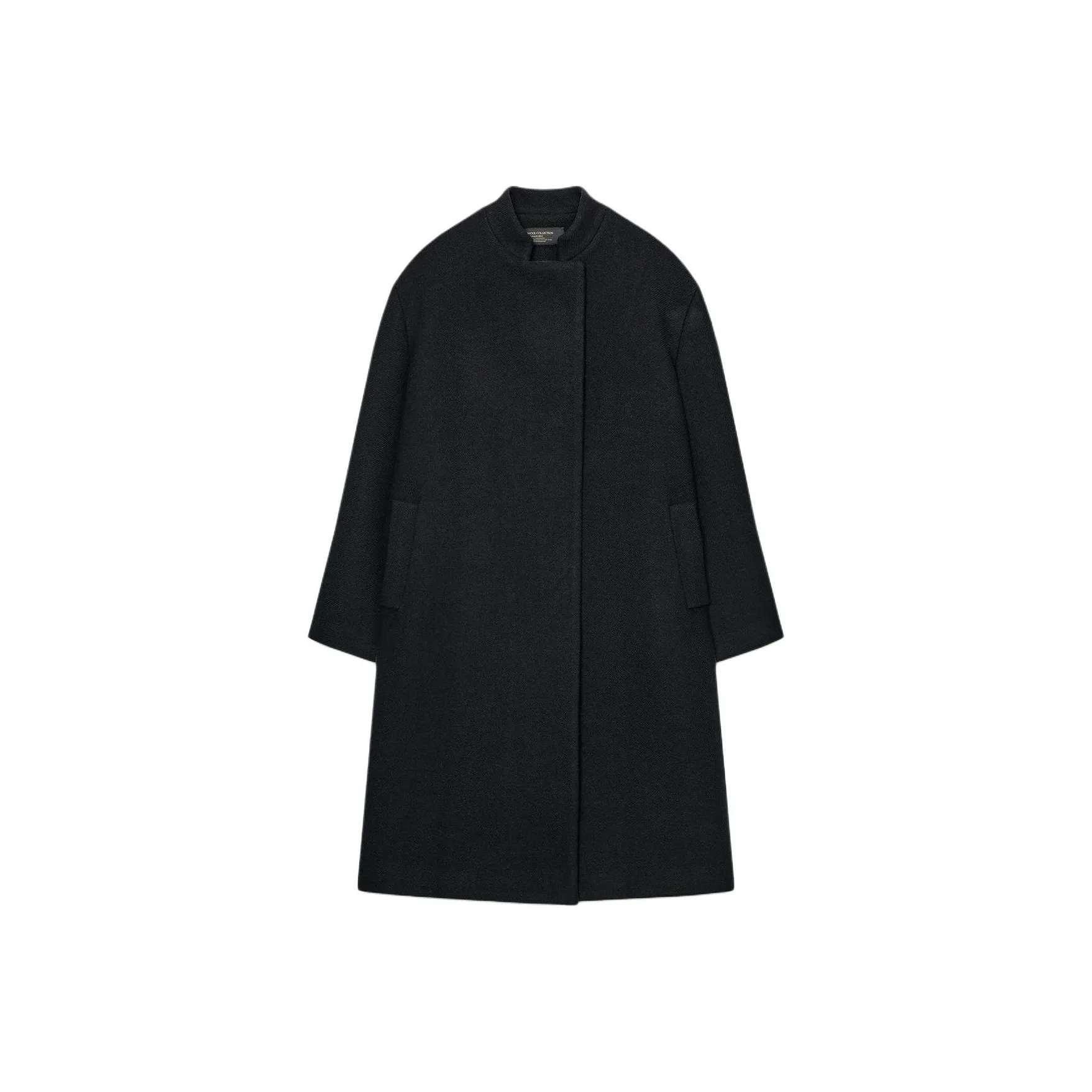 ZARA Collaboration ZW Series Глубокий морской синий Женское пальто