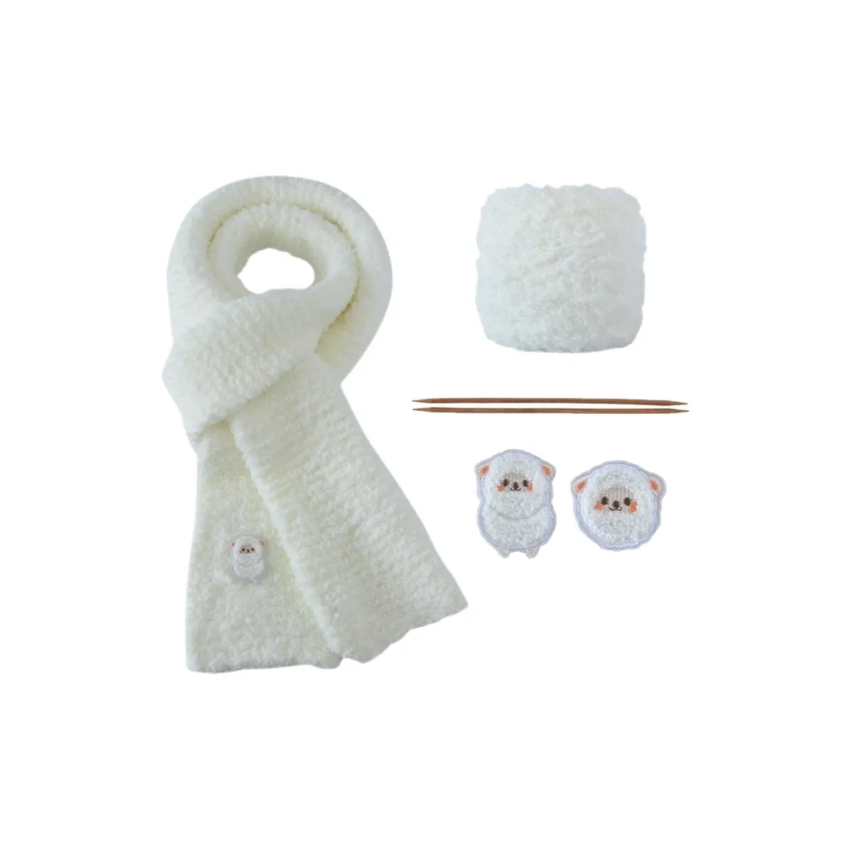 CANEXT Шарф "Овца Стиль" Набор для DIY из пряжи Шарф из кораллового флиса Вязаные ткани DIY Игрушки