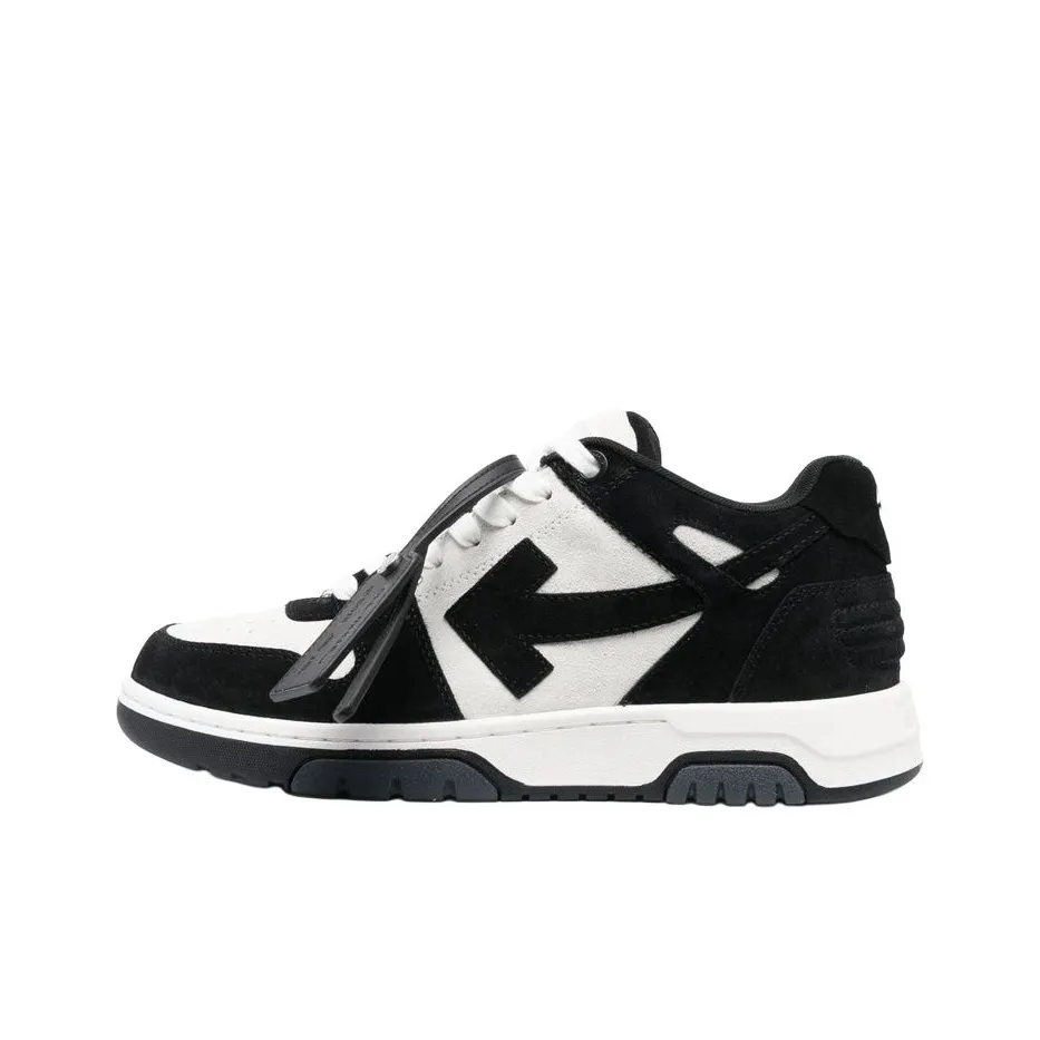 OFF WHITE Out Of Office Skateboard Shoes Men Low Top Black/White