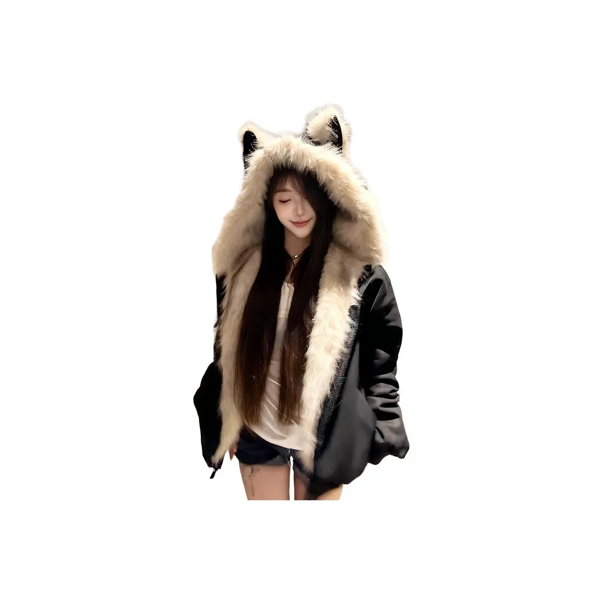 Бамбуковая твил Дамаск и шелковый рекорд Пуховая куртка Унисекс