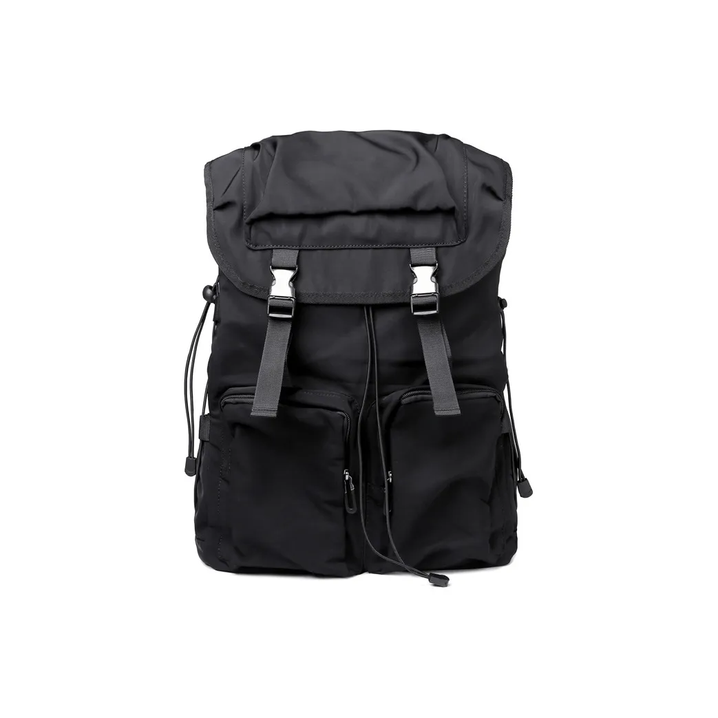 KONADCT Nylon Backpack Standard Unisex Black КОНАДКТ Найлон Рюкзак Стандартный Унисекс Черный