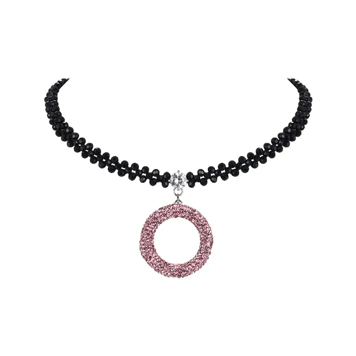 Lanying Искусственный кристалл Ожерелье Женское