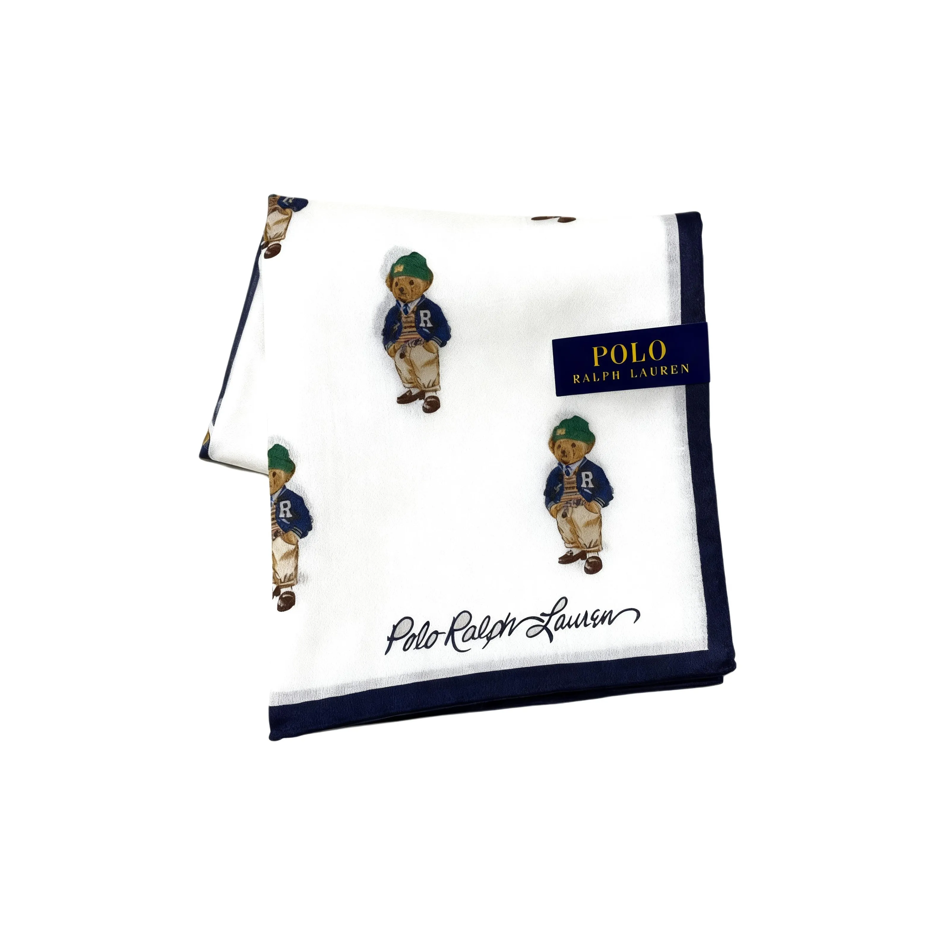 Polo Ralph Lauren Хлопковый шелк Шарфы Унисекс Синий