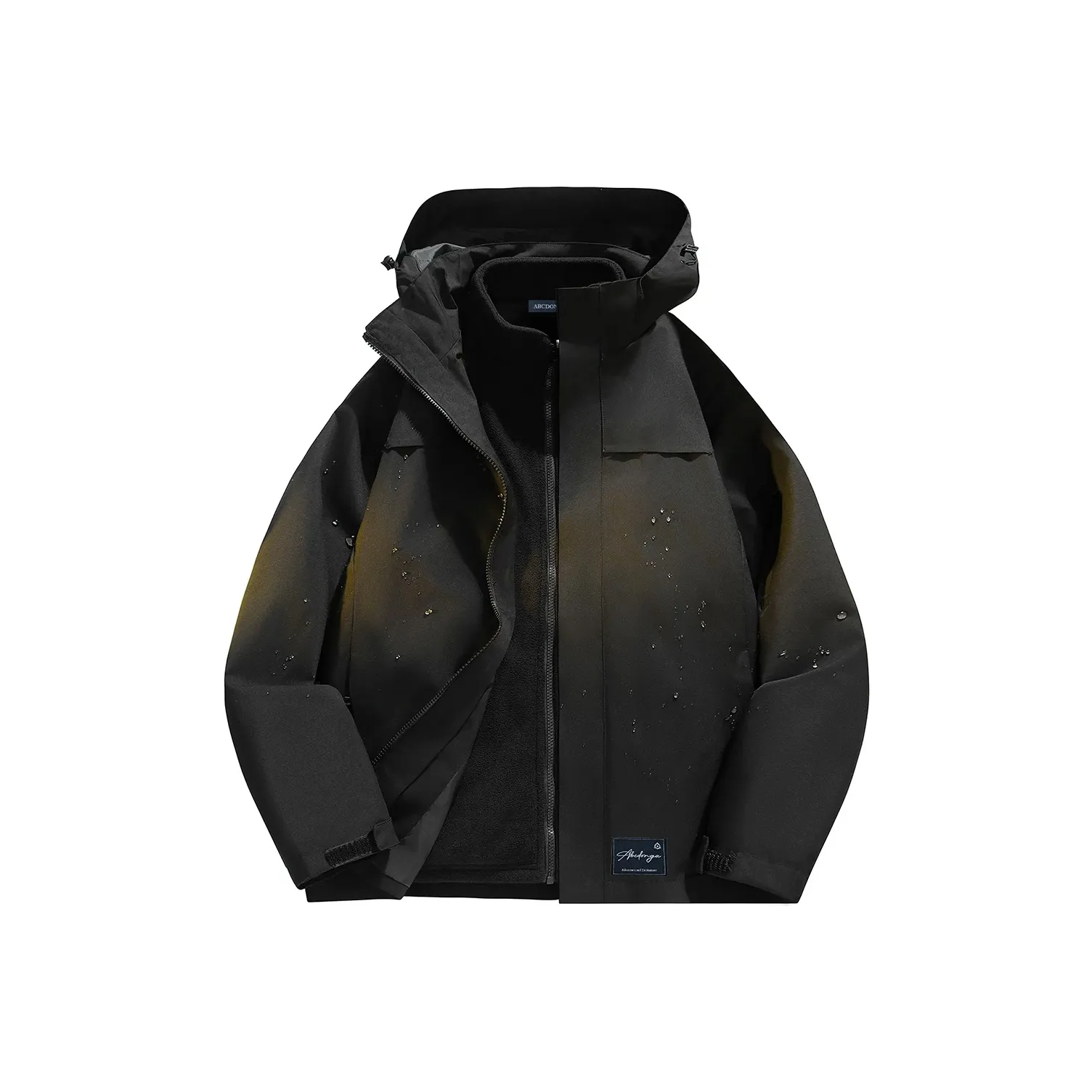 ABCDONGA Водонепроницаемый Ветрозащитный Устойчивый к истиранию Термическая ветровка унисекс
