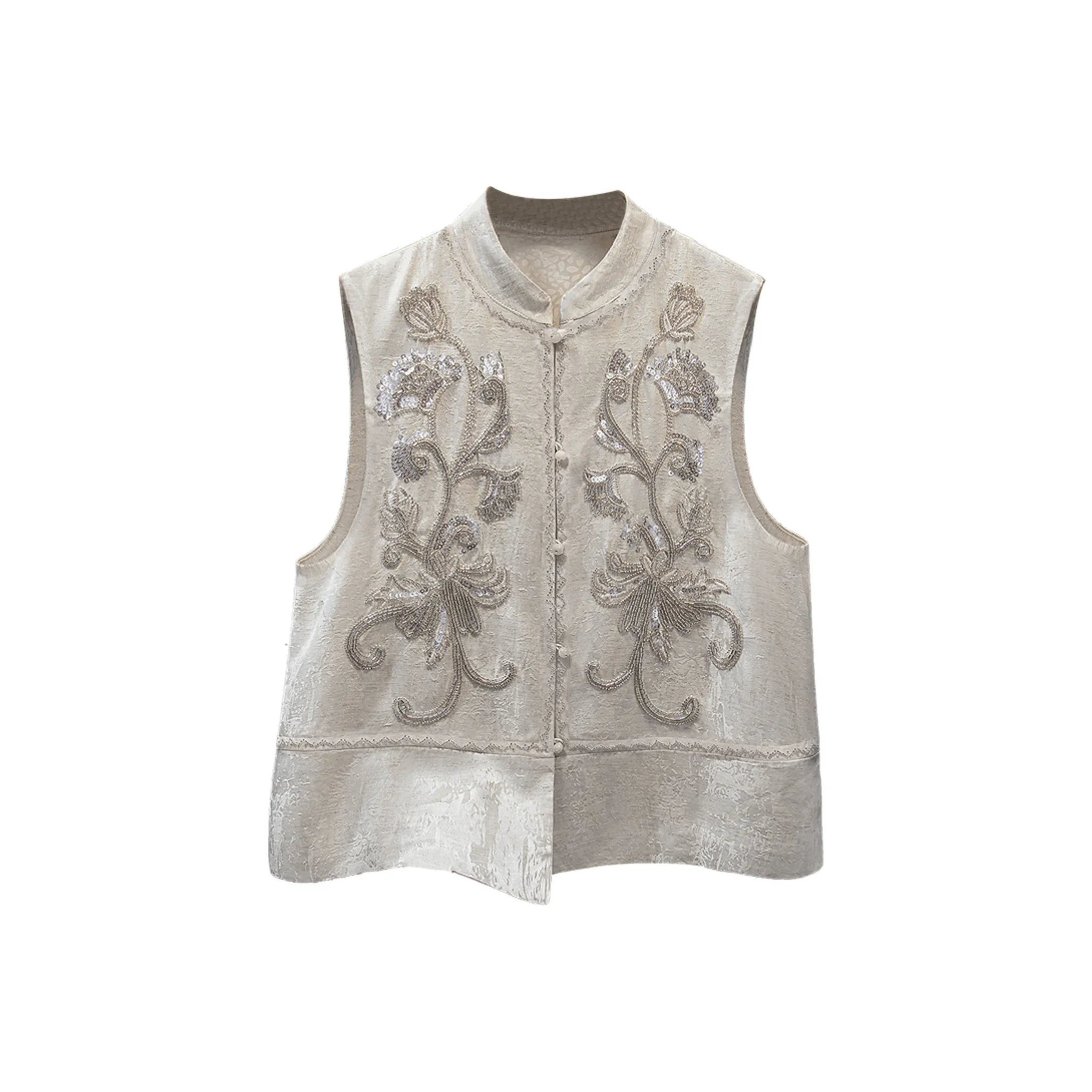 SIBAISHE Бежевый Абрикос Женский Жилеты