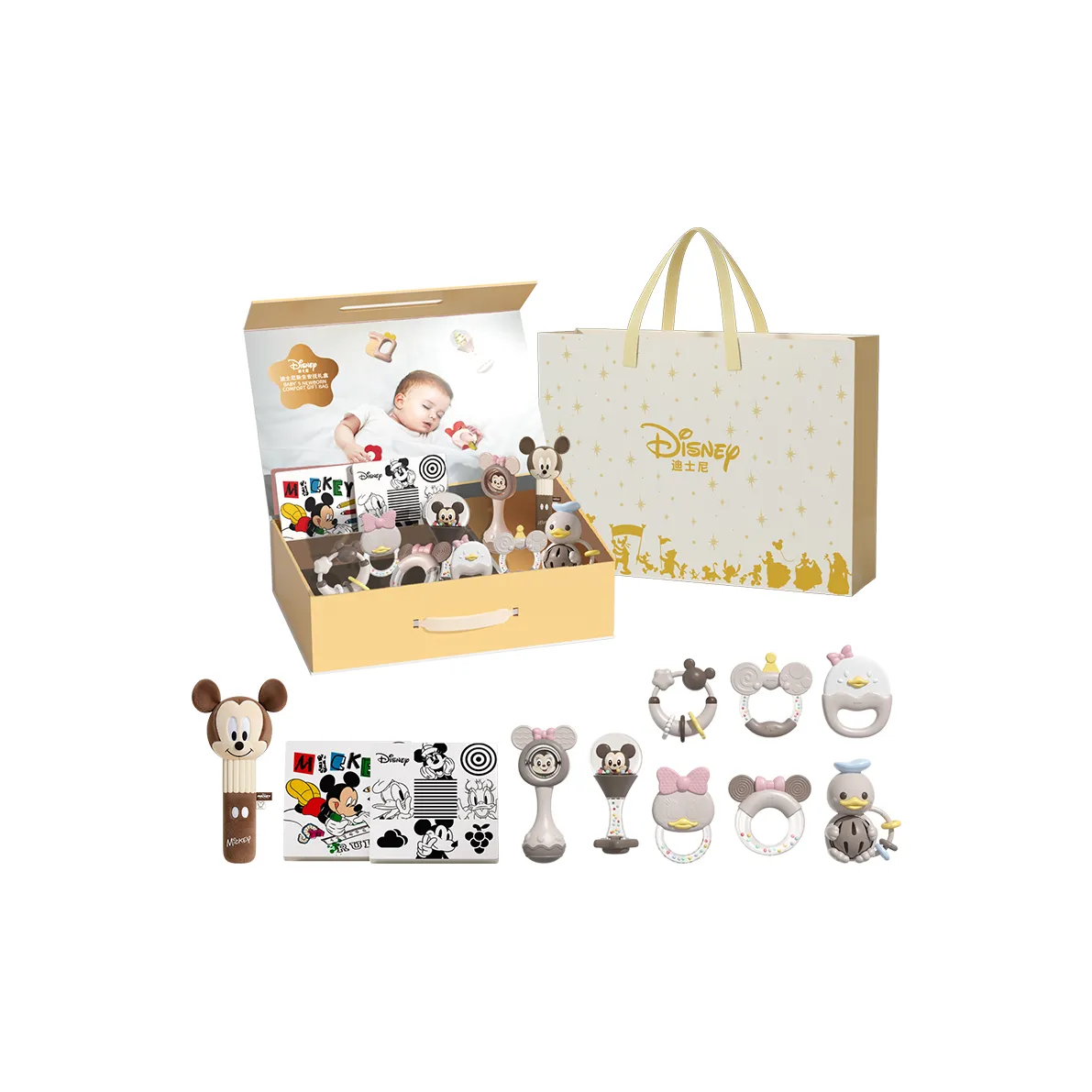 Disney Малыш Игрушка для новорожденных до одного месяца коробка с развивающими игрушками