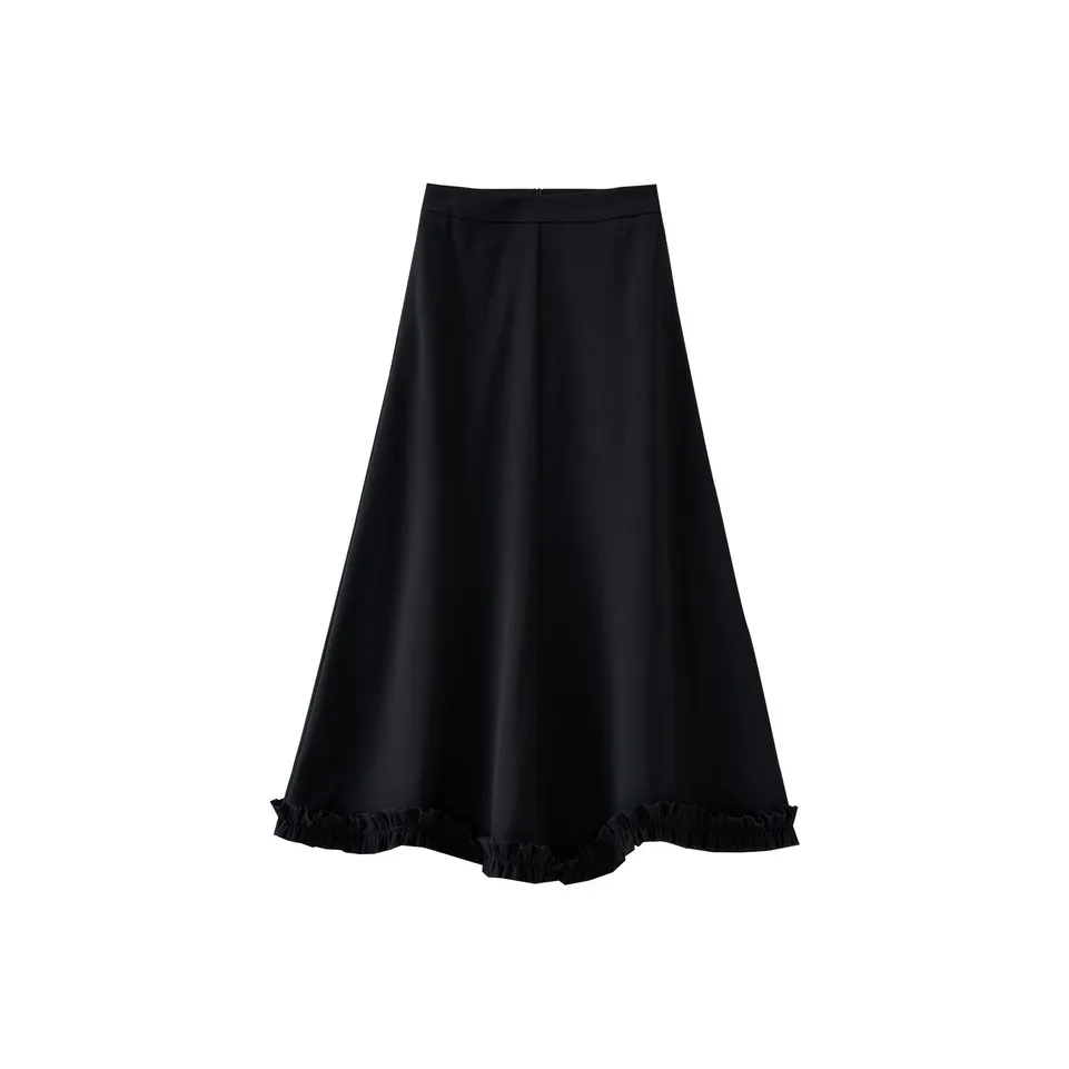 OUNIXUE Повседневный Длинный Юбка Женские