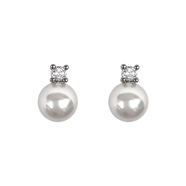 Yi Can Shell Pearl Stud Earrings Women's