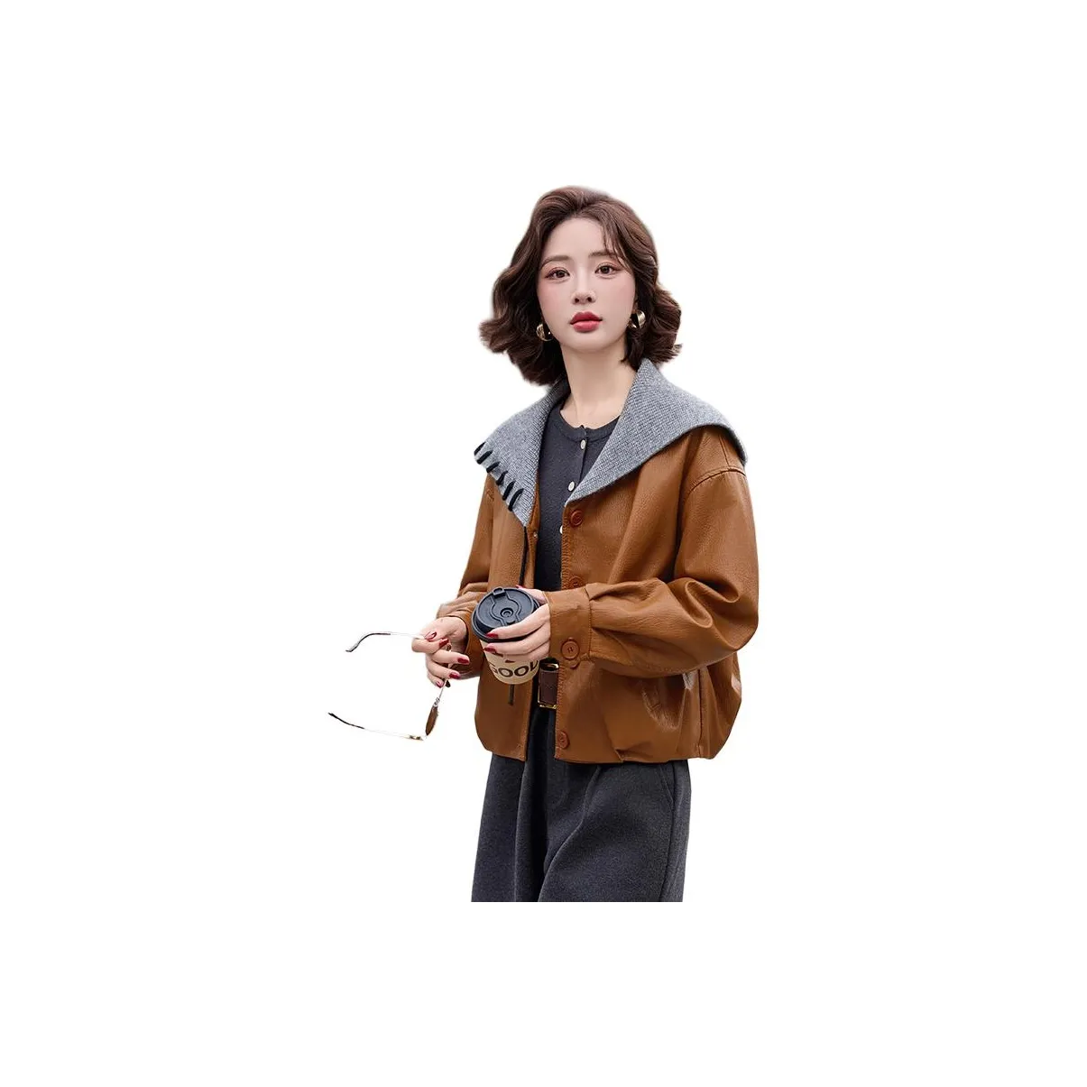 Куртка из кожи Kangaroo женская