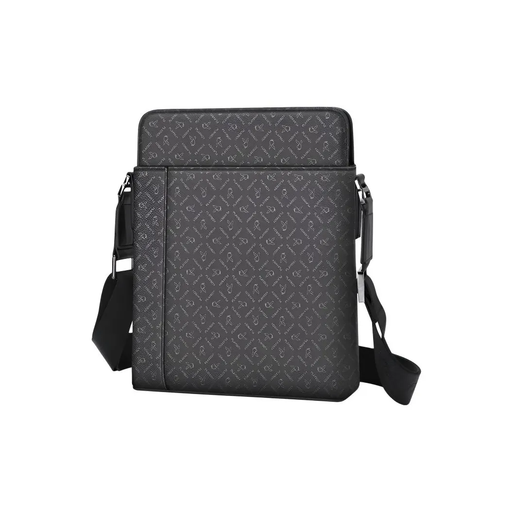 PLAYBOY Коллаборация ПВХ Сумка через плечо Сумка на плечо Средняя Мужская Черная