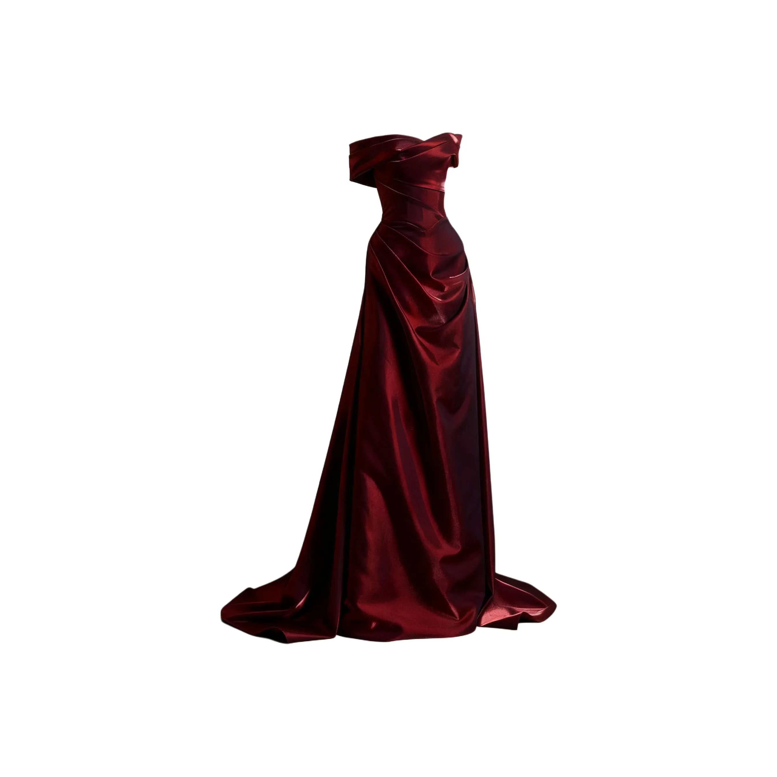 DITB Бургунди Женские Платья без Рукавов