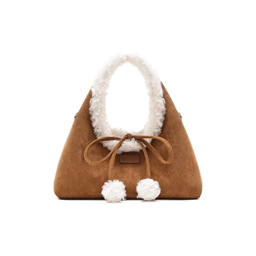 MARKANGARO ПУ (полиуретан) Сумка Стандартная Женская Карамельный Коричневый