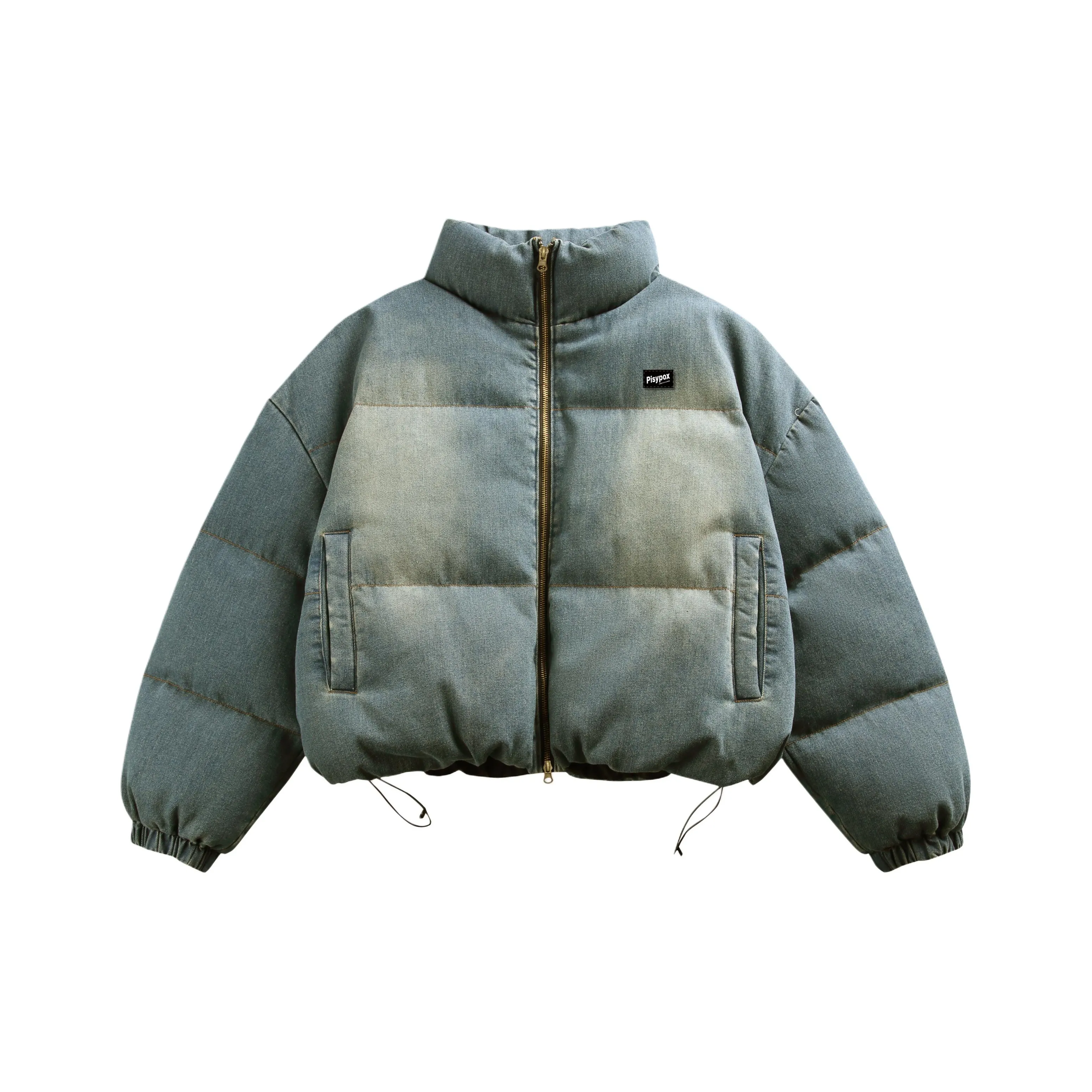 PISYPOX Джинсовый синий Унисекс Пуховики