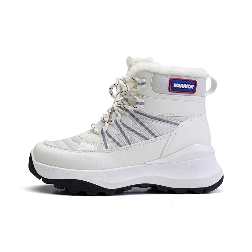 Warrior Термическое покрытие увеличивающее высоту устойчивое к истиранию водонепроницаемое противоскользящее короткие сноубутсы женские белые