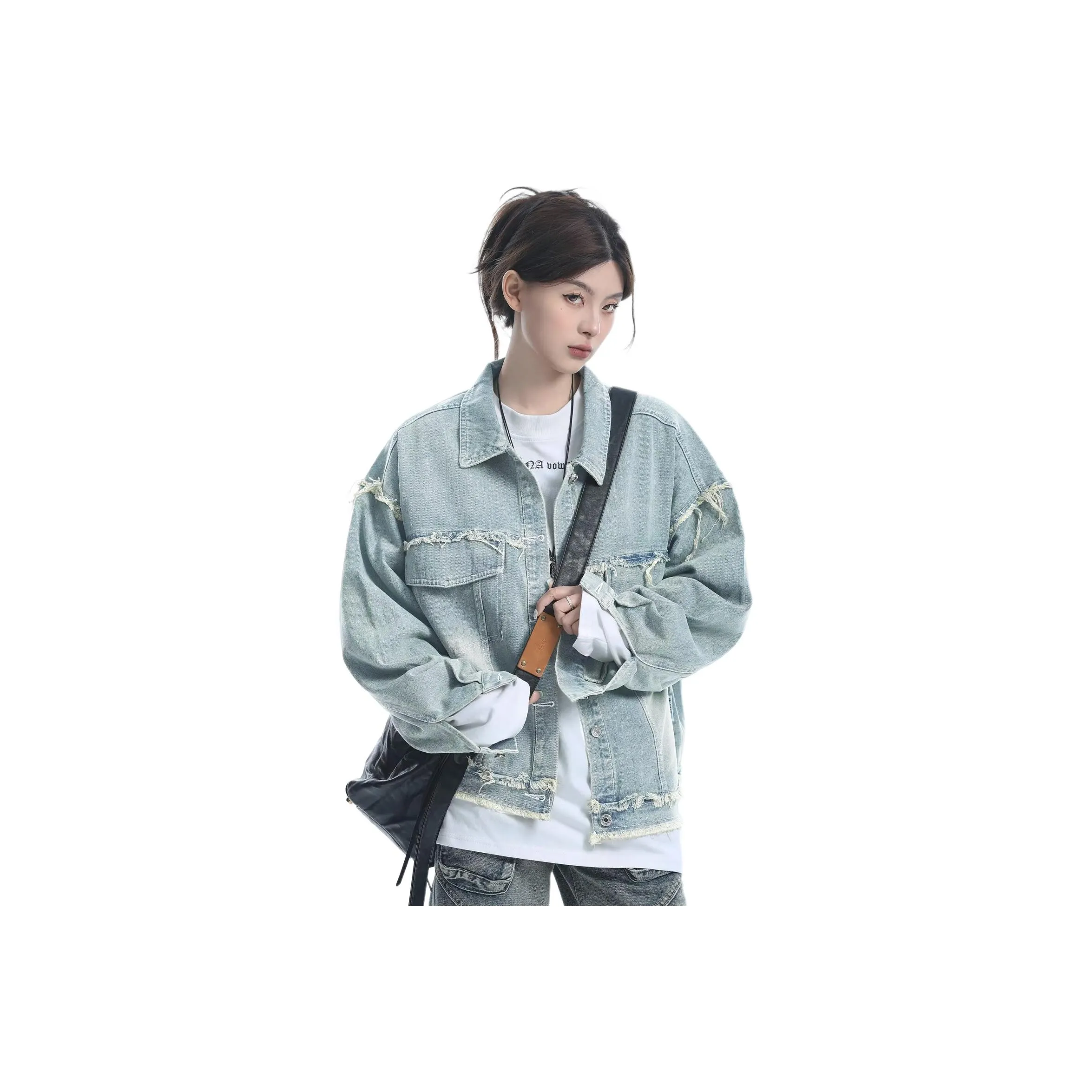 UNA RETA Синий Унисекс Джинсовые куртки