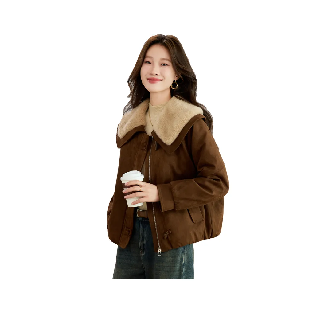 Kangaroo Бархат Feel Пальто Женское