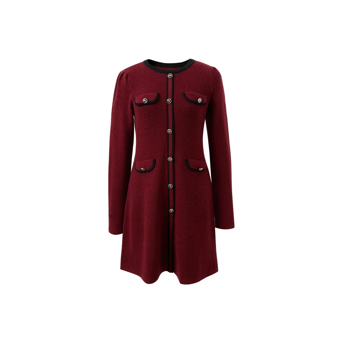 3COLOUR Длинное платье с длинными рукавами женское