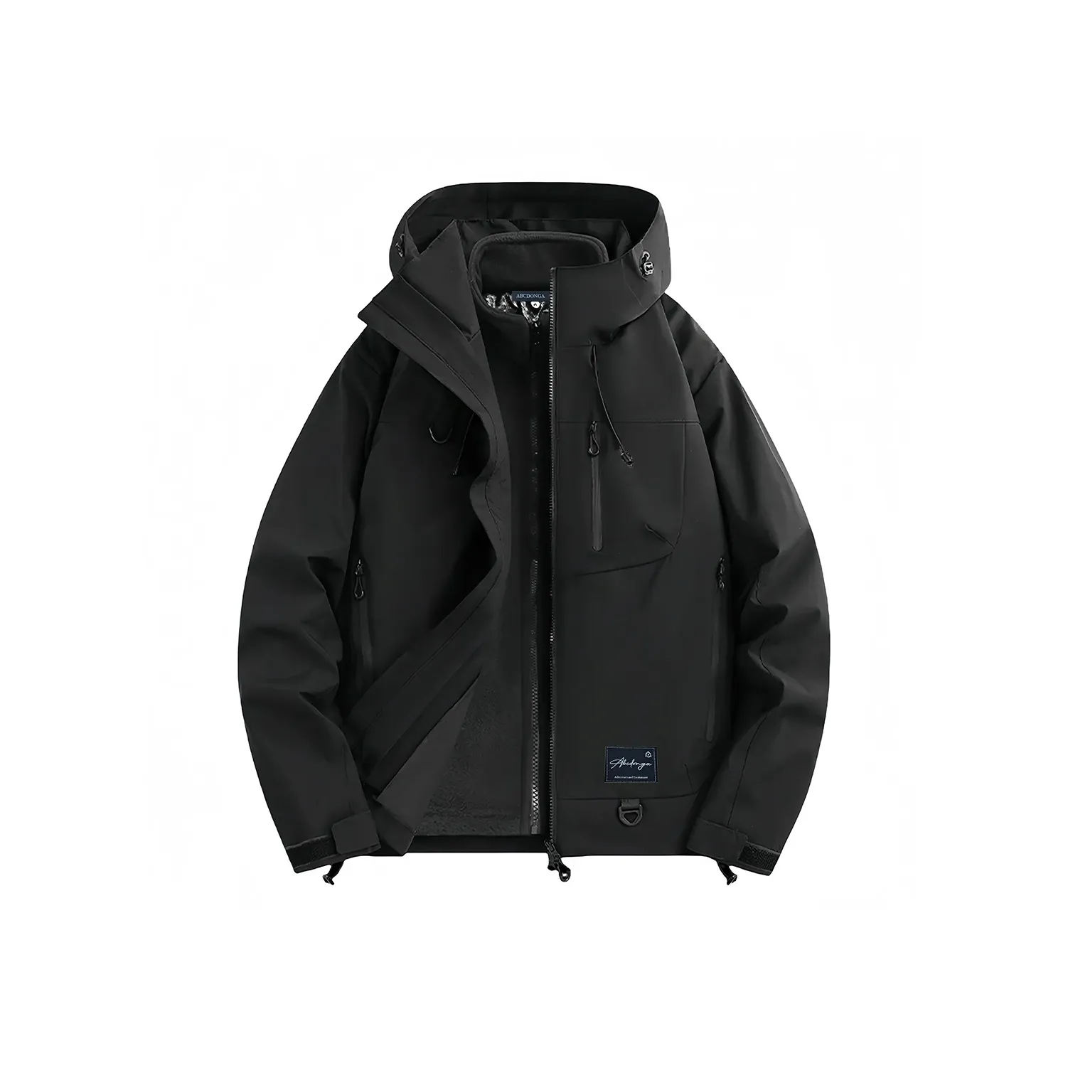 ABCDONGA Термический Устойчивый к истиранию Водонепроницаемый Водоотталкивающий Ветрозащитный Ветровка Унисекс