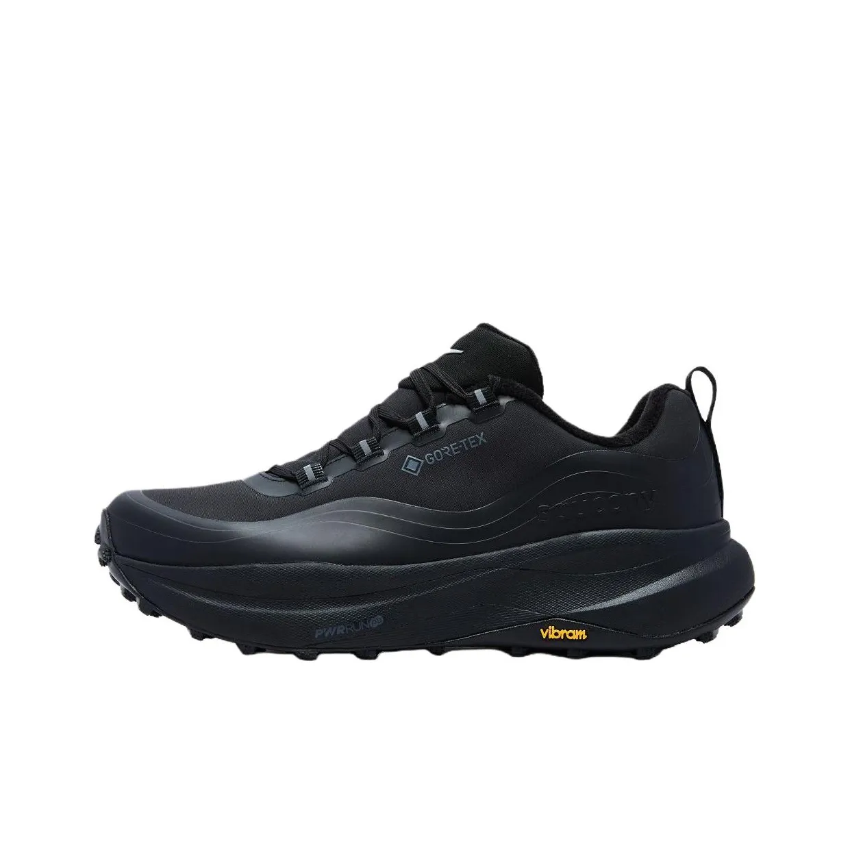 Saucony Xodus Peach Origin Водонепроницаемые беговые кроссовки Унисекс Черные