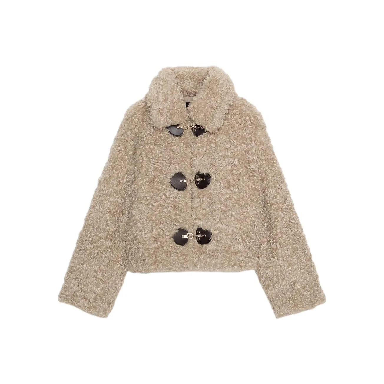 ZARA Коричневый Женские Бархатные Куртки