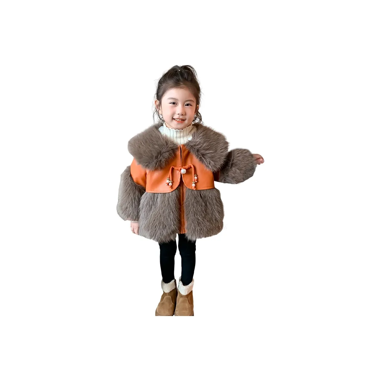 GOYN Artificial Fur Winter Coffee Baby