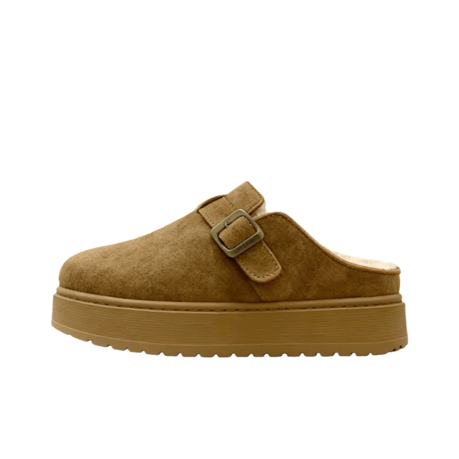 NX DOUGHNUT Резиновая подошва Флисовые Домашние тапочки Женские