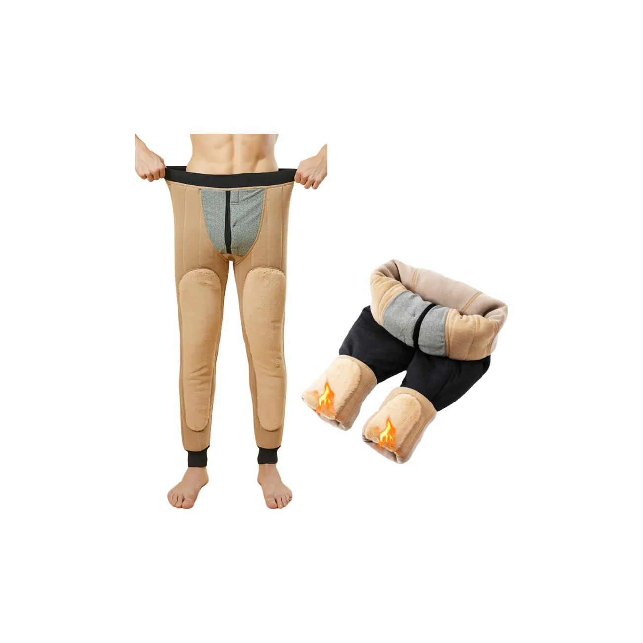 FAVMARTHA Брюки Мужские Термобрюки