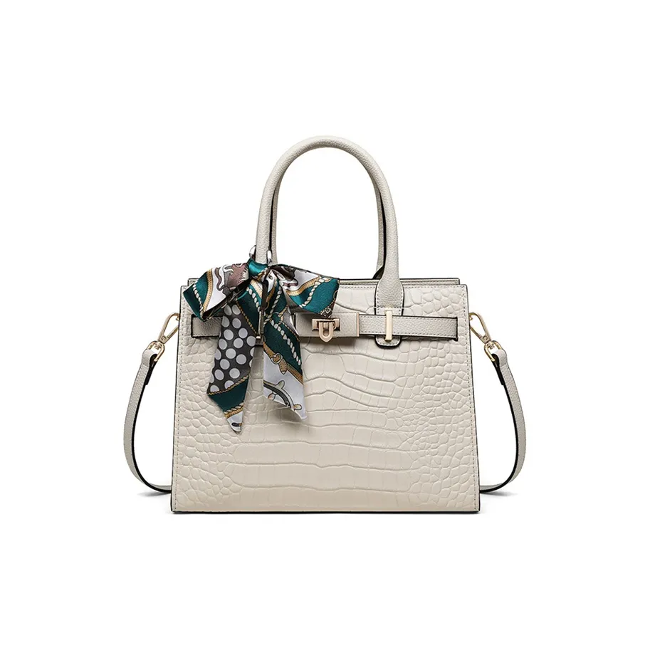 PESASRIE Коровья кожа Одно плечо Сумка Стандартная Женская Белая