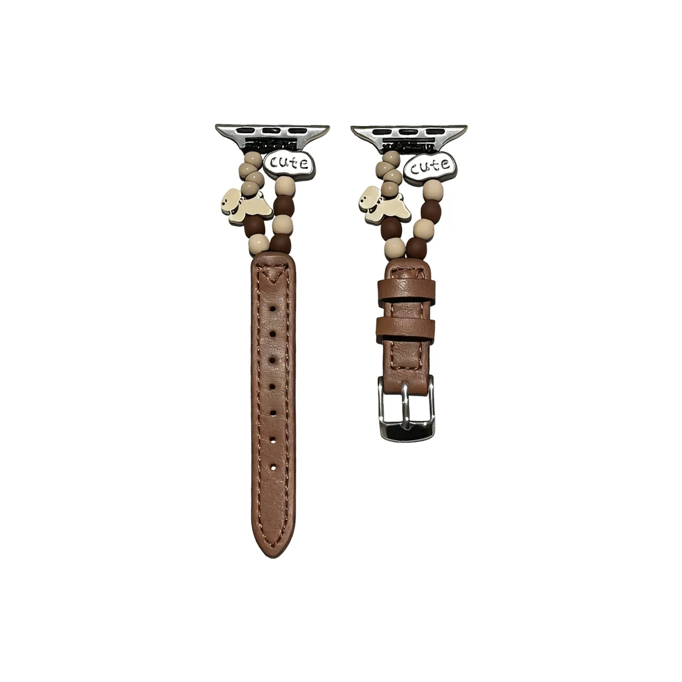 Miss Wrist Ремешок Apple Совместимость Кожа Бусины Материал 13 17 см